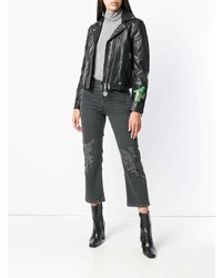 Женские черные рваные джинсы от Diesel