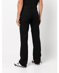 Мужские черные рваные джинсы от Haculla