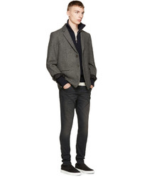 Мужские черные рваные джинсы от Diesel