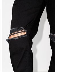 Мужские черные рваные джинсы от Represent