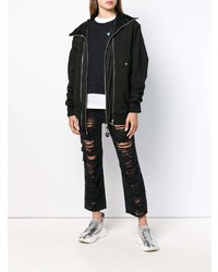 Женские черные рваные джинсы от Diesel