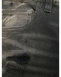 Мужские черные рваные джинсы от Faith Connexion