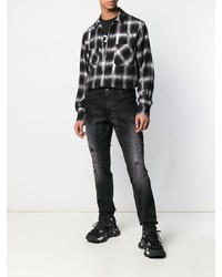 Мужские черные рваные джинсы от Faith Connexion