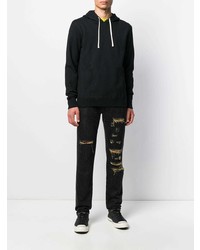 Мужские черные рваные джинсы от Buscemi