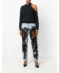 Женские черные рваные джинсы от Almaz