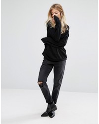 Женские черные рваные джинсы от Vero Moda