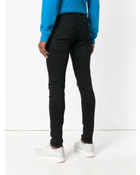 Мужские черные рваные джинсы от Represent