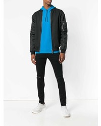 Мужские черные рваные джинсы от Represent