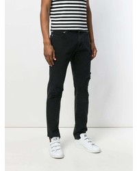 Мужские черные рваные джинсы от MSGM