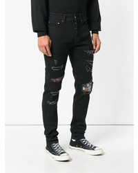 Мужские черные рваные джинсы от Overcome