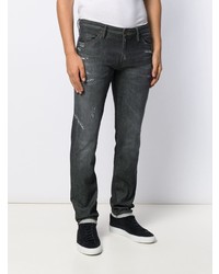 Мужские черные рваные джинсы от Pt05