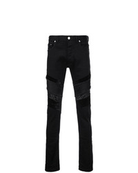 Мужские черные рваные джинсы от Fagassent