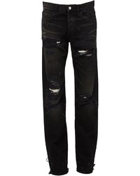 Мужские черные рваные джинсы от Faith Connexion
