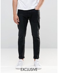 Мужские черные рваные джинсы от G Star