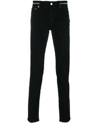 Мужские черные рваные джинсы от Givenchy
