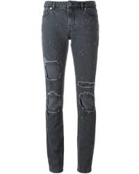Женские черные рваные джинсы от Givenchy
