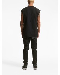 Мужские черные рваные джинсы от purple brand