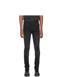 Мужские черные рваные джинсы от Ksubi