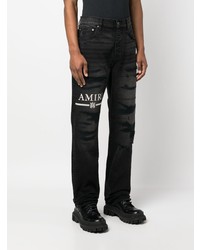 Мужские черные рваные джинсы от Amiri