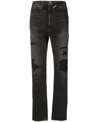 Мужские черные рваные джинсы от Maison Mihara Yasuhiro