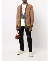 Мужские черные рваные джинсы от Represent