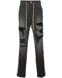 Мужские черные рваные джинсы от Mostly Heard Rarely Seen