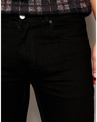 Мужские черные рваные джинсы от Religion