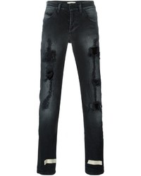 Мужские черные рваные джинсы от Off-White