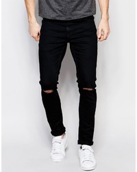 Мужские черные рваные джинсы от ONLY & SONS