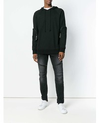 Мужские черные рваные джинсы от Philipp Plein