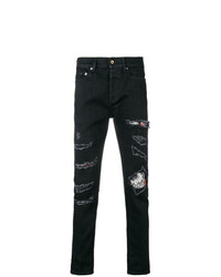 Мужские черные рваные джинсы от Overcome