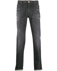 Мужские черные рваные джинсы от Pt05