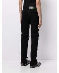 Мужские черные рваные джинсы от Sankuanz