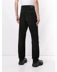 Мужские черные рваные джинсы от Off-White