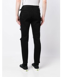 Мужские черные рваные джинсы от Musium Div.