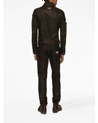 Мужские черные рваные джинсы от Dolce & Gabbana