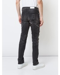 Мужские черные рваные джинсы от God's Masterful Children