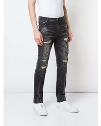 Мужские черные рваные джинсы от God's Masterful Children