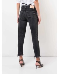 Женские черные рваные джинсы от Moussy Vintage