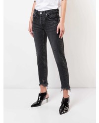 Женские черные рваные джинсы от Moussy Vintage