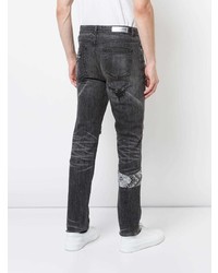 Мужские черные рваные джинсы от God's Masterful Children