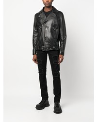 Мужские черные рваные джинсы от Philipp Plein