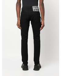 Мужские черные рваные джинсы от Philipp Plein