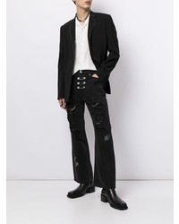 Мужские черные рваные джинсы от C2h4