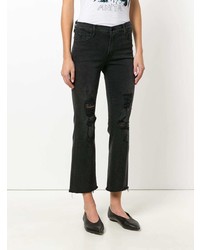 Женские черные рваные джинсы от J Brand