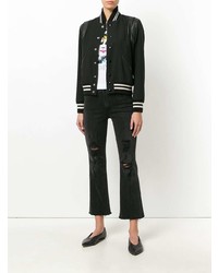 Женские черные рваные джинсы от J Brand