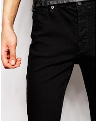 Мужские черные рваные джинсы от Hype