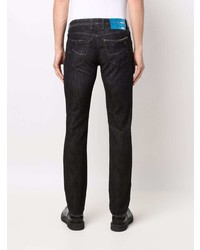 Мужские черные рваные джинсы от Jacob Cohen
