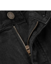 Мужские черные рваные джинсы от Saint Laurent