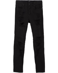 Мужские черные рваные джинсы от Stampd